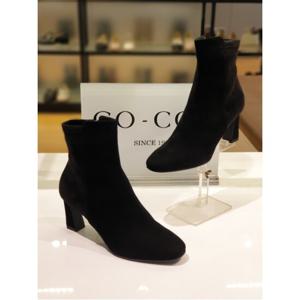 [고세] GCA3843 스웨이드블랙 여성 앵클 스판 부츠
