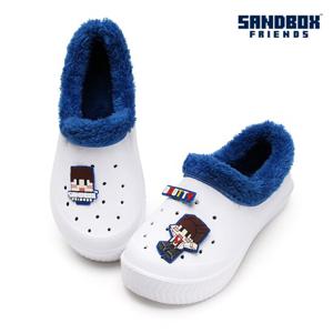 샌드박스 엠블럼 방한 만능실내화_블루/유치원 실내화 초등 학생 학교 유아 어린이 신학기 아기 아동 층간소음