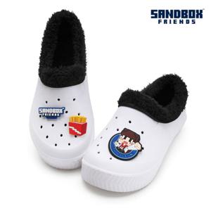 샌드박스 포테이토 방한 만능실내화_블랙/유치원 실내화 초등 학생 학교 유아 어린이 신학기 아기 아동 층간소