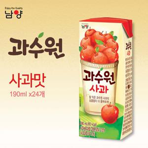 [남양유업] 과수원 190ml x24 사과