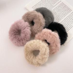 아트박스/미니멜로즈 밍크 퍼 머리끈 슈슈 곱창 헤어끈 6color