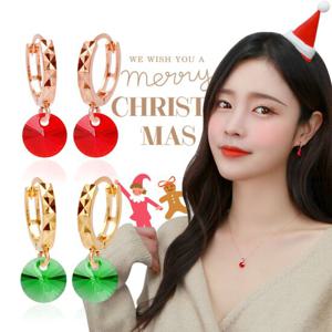 [메리그린] 14K 골드핀 귀걸이 크리스탈 크리스마스 선물 추천