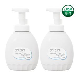 아이깨끗해 프리미엄 모이스처 힐링코튼 450ml용기 x 2개