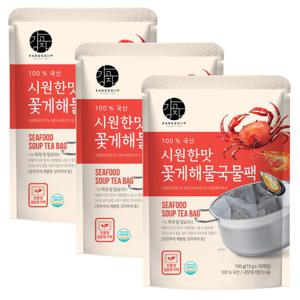 강고집 시원한맛 꽃게해물국물팩 13g x 10개입 x 3봉