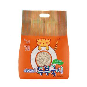 네꼬모리 두부국시 극세입자 오리지널 7L(2.8kg) 고양이 모래