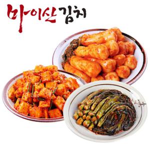 마이산김치 맛남3종9호 총각김치/깍두기/갓김치 각1kg