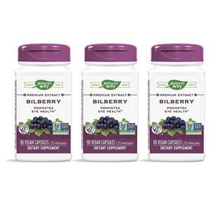 미국직구 Natures Way 네이처스웨이 빌베리 80mg 90비건캡슐 3팩