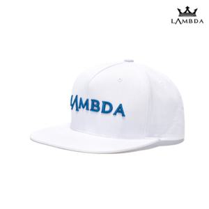 람다 가볍고 시원한재질 스냅백 골프모자 화이트블루