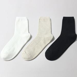 [주크(JOOC)] 학생용 무지 골지 양말(동일 컬러 5켤레) 학생양말