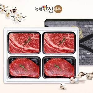 [농협안심한우]한우선물세트 구이정육4호 1.2kg (등,등,불,불)