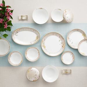 한국도자기 사군자 생활반상기 16P