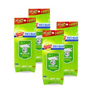 3M 정전기청소포 대형 40매 x 4개 먼지제거티슈