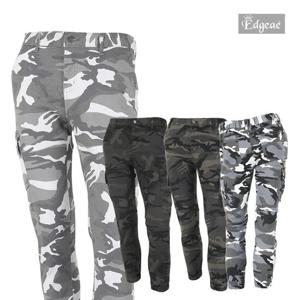 [엣지애] 공용 카모 카고 반 밴딩 조거팬츠 MCPNS8048S1