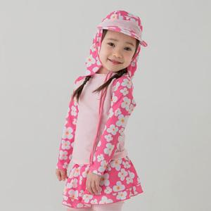 [조이멀티]핑크 블러썸 아동 래쉬가드 2종세트 203816