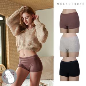 [샘방지코팅]이너프 위생 드로즈팬티 여성사각 3종세트