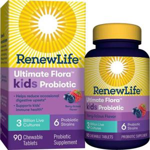 리뉴라이프 키즈 프로바이오틱 젤리 30억 90구미/ Renew Life Pr
