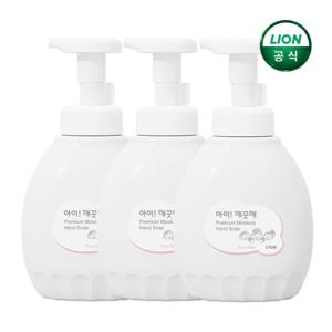 아이깨끗해 프리미엄 모이스처 퓨어로즈 450ml 용기 x 3개
