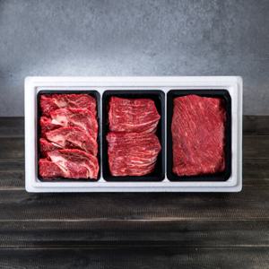 [힘찬한우] 구이5호 선물세트 1.2kg (등심,사태,양지 각 400g씩 / 최상등급)