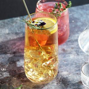 [레벤호프]골드링 물결 유리컵 하이볼(L)520ml