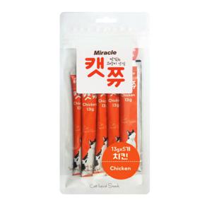 미라클 고양이간식 캣쮸 파우치 65g - 치킨