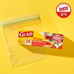 [글래드] 냉장형 중형 4중 잠금 매직백(25매입)