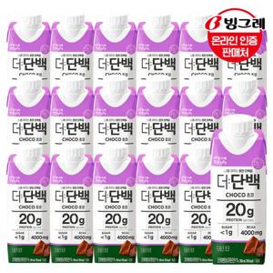 빙그레 더단백 드링크 초코 250mlx18팩 /고단백함유20g