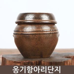 항아리 거친 옹기 양념통 2호