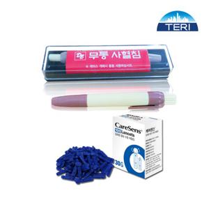 TG PVC 무통 채혈기+란셋100P 세트 사혈기