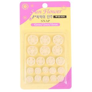 단추세트 set P똑딱이단추 투명 12개