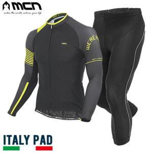 MCN 자전거의류세트 라이더블랙 긴팔져지 7부바지