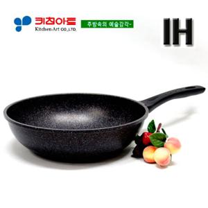 키친아트 인덕션(열센서마블) 궁중팬28CM
