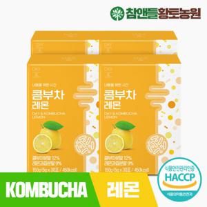 참앤들황토농원 데이앤 콤부차 레몬 30포 4박스