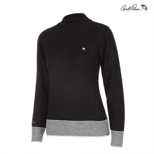 [아놀드파마]아놀드파마 여성 골프 하프넥 니트 블랙