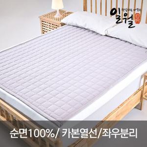 일월 카본매트 100% 순면패딩 동작감지 싱글사이즈