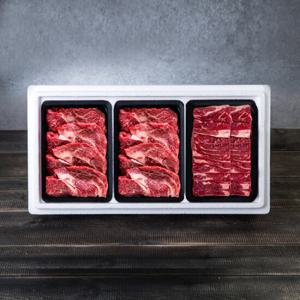 [힘찬한우] 구이10호 선물세트 1.2kg (등심 400g X 2팩 + 제비추리 400g / 1++등급 근내지방도 7이상)