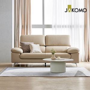 [자코모] 루셀 3인 천연면피 소가죽 소파