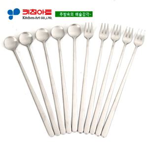 키친아트 비단(  ) 롱티스푼 10PCS(실속형)