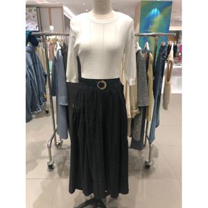 [주크]니트배색 플레어원피스(Z213MSE007)