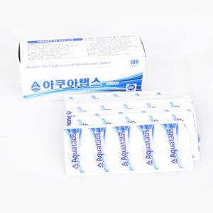 정수기 저수조/물탱크/식기 살균소독 세척제 167mg 100정