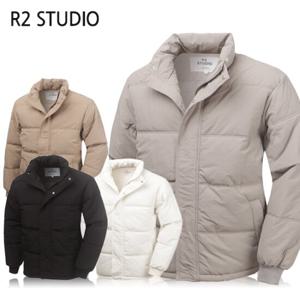 R2 남성 스튜디오 카라 포인트 베이직 숏패딩 _E2-0M098