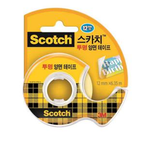 3M 스카치투명양면테이프 136(12mmx6.35M)