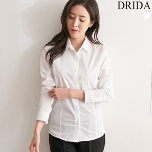 [드리다] DB20403 베이직기본카라셔츠 55-88 40대 미시옷 50대 중년여성 엄마옷 봄 가을 겨울 긴팔 흰색