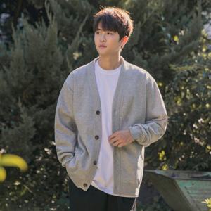 크루클린 빅사이즈 무지 기모 맨투맨 가디건 BH5479 (3COLOR)