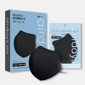 [에어데이즈] KF94 새부리형 마스크 대형 100매 (블랙)