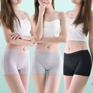 여성 드로즈 3매 사각 네모 팬티 속옷 심리스 여자