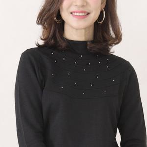 애비뉴투지 엄마옷 도톰해 기모 반폴라 겨울 긴팔 티셔츠 A10082