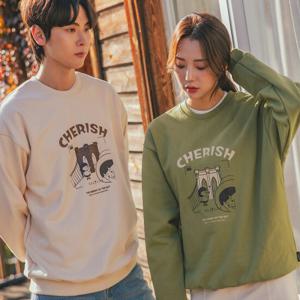 크루클린 CHERISH 헤비 크루넥 스웨트셔츠 CKL4104LS - 4 colors