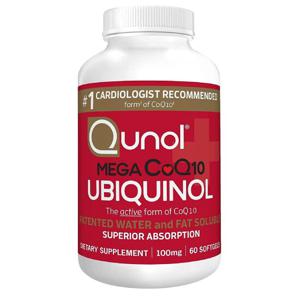 큐놀 유비퀴놀 메가 코큐텐 100mg 60소프트젤 Qunol Ubiquinol M