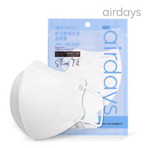 에어데이즈 슬림핏 KF94 마스크 대형 50매 화이트