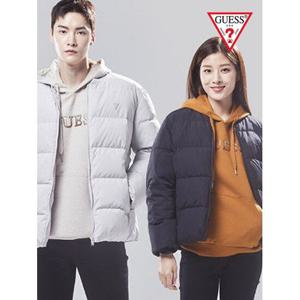 [게스]유니 시보리넥 다운 점퍼 NM4W0571